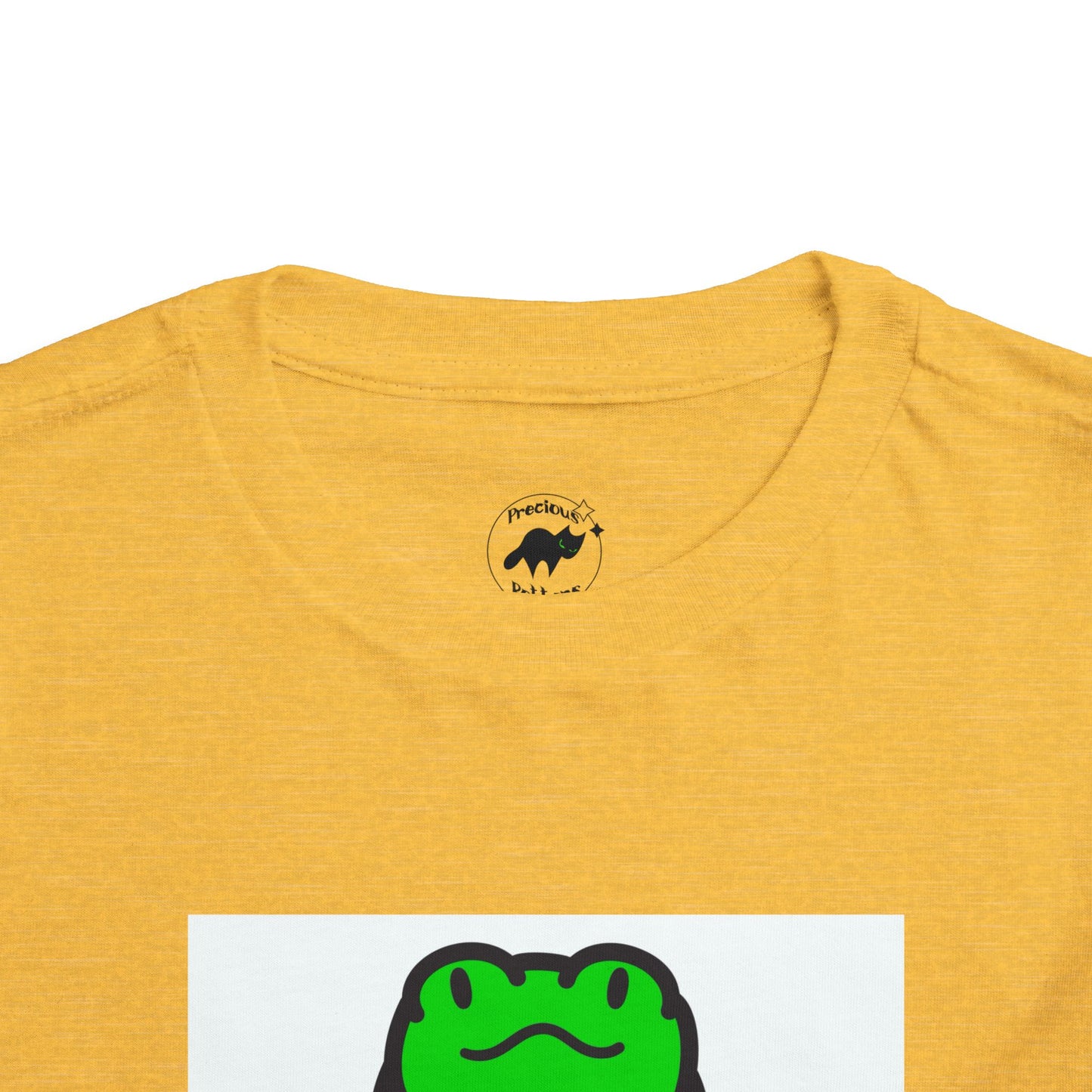 Toddler Tshirt Frog Sitting on Sunflower Short Sleeve Tee