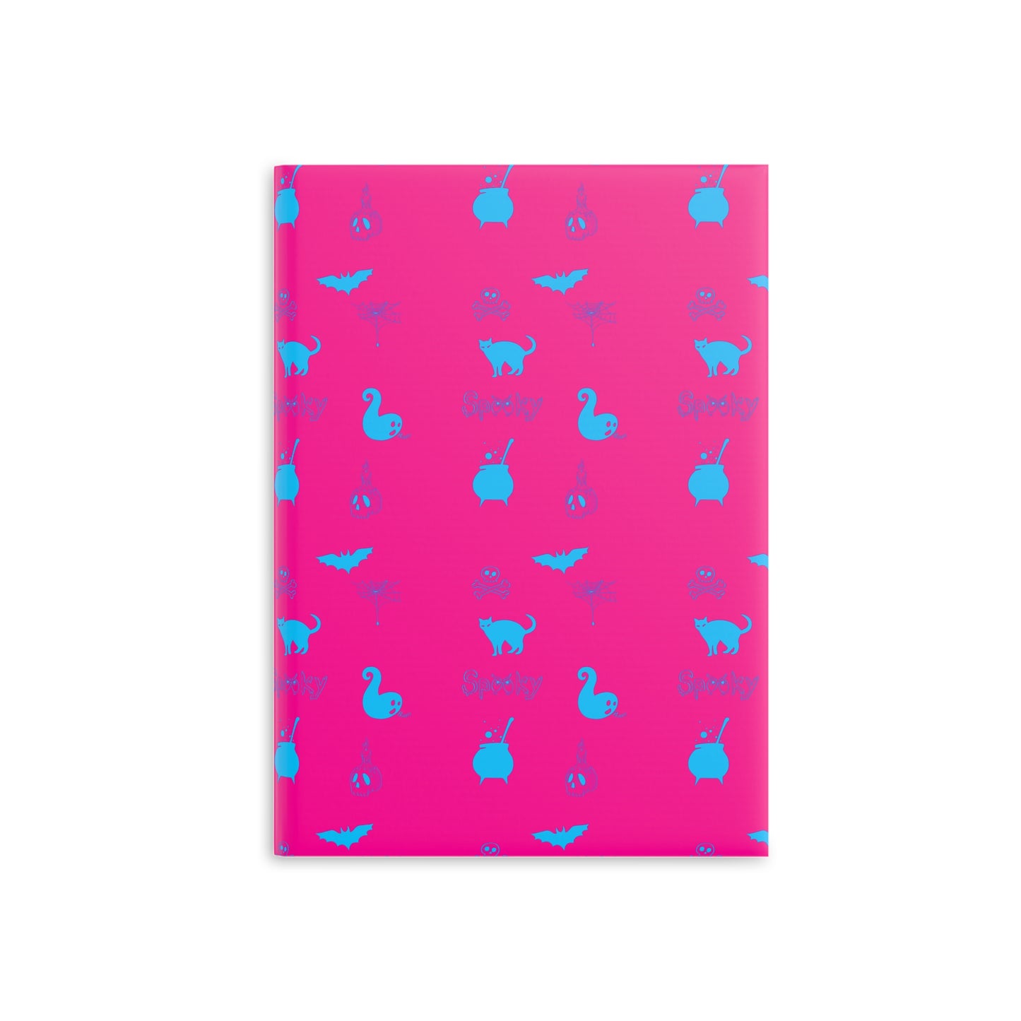 Pink/Blue Neon Spooky Puffy Notebook