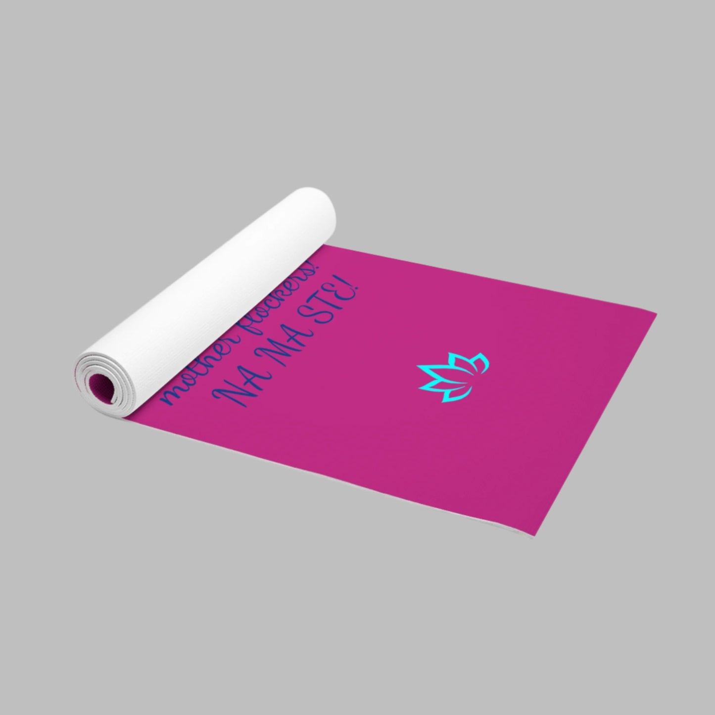 Pink Flamingo “Calm the Flock Down” Yoga Mat