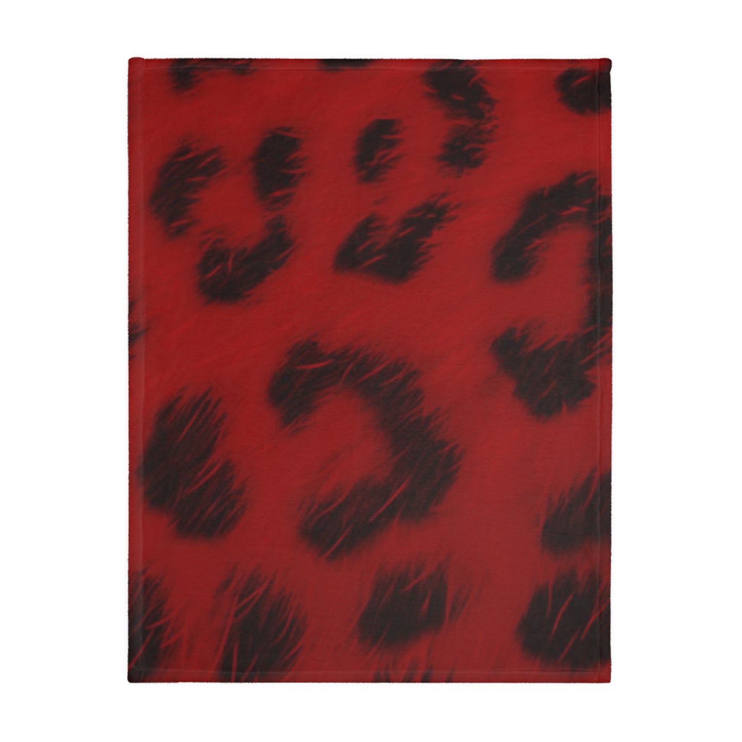 Bi-Polar Red Leopard Double Sided Blanket