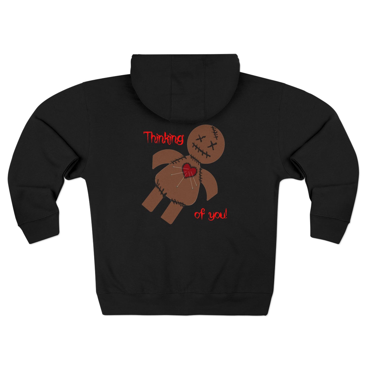 Voodoo Doll Thinking of You Zip Hoodie