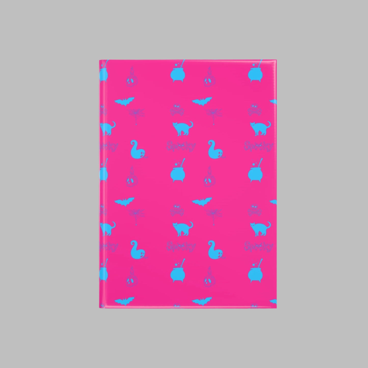 Pink/Blue Neon Spooky Puffy Notebook