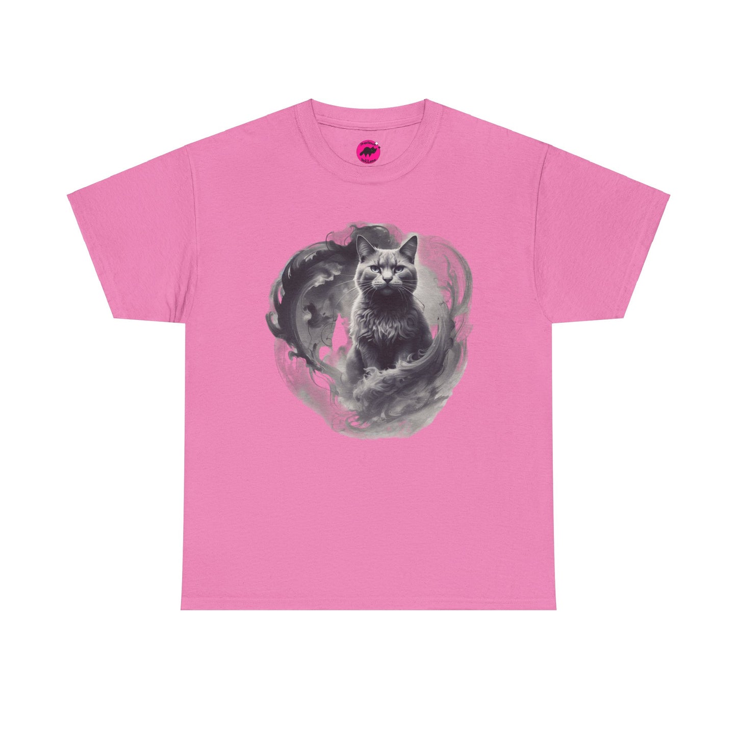 Gray Cat Smoke Swirls Tee