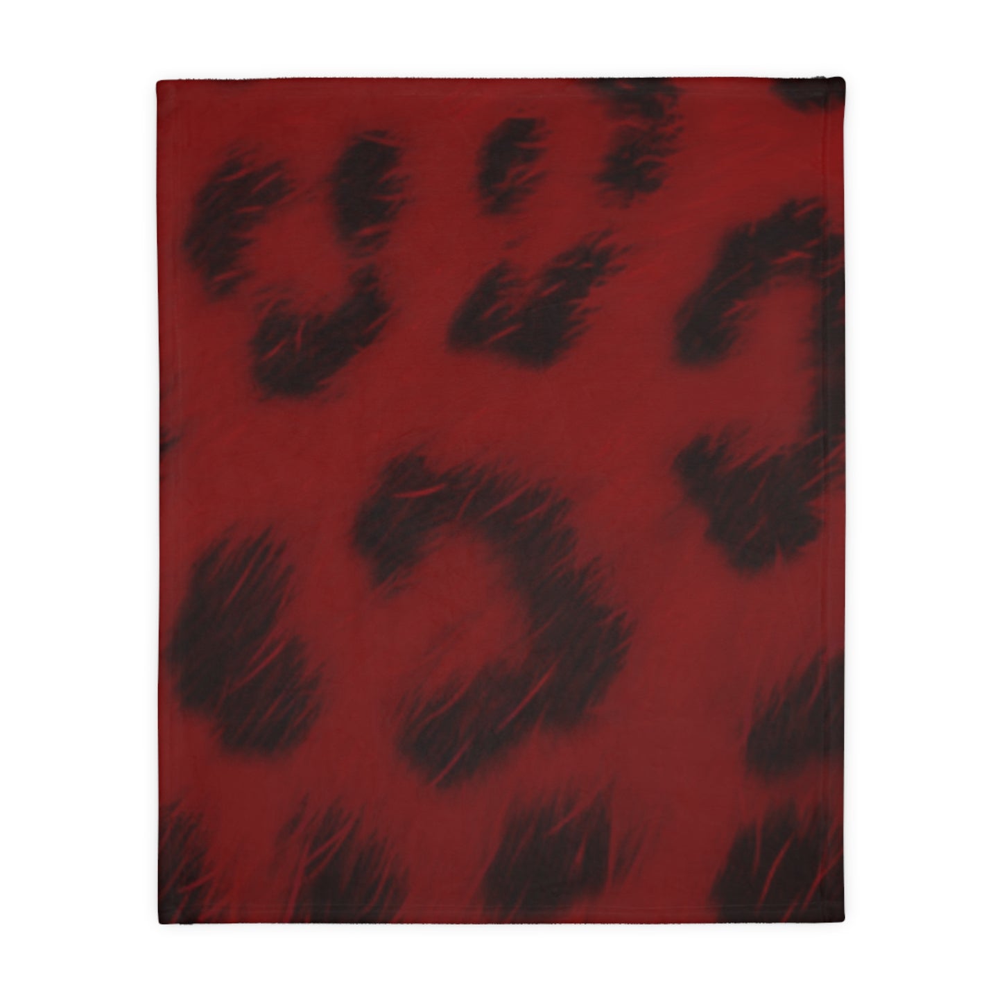 Bi-Polar Red Leopard Double Sided Blanket