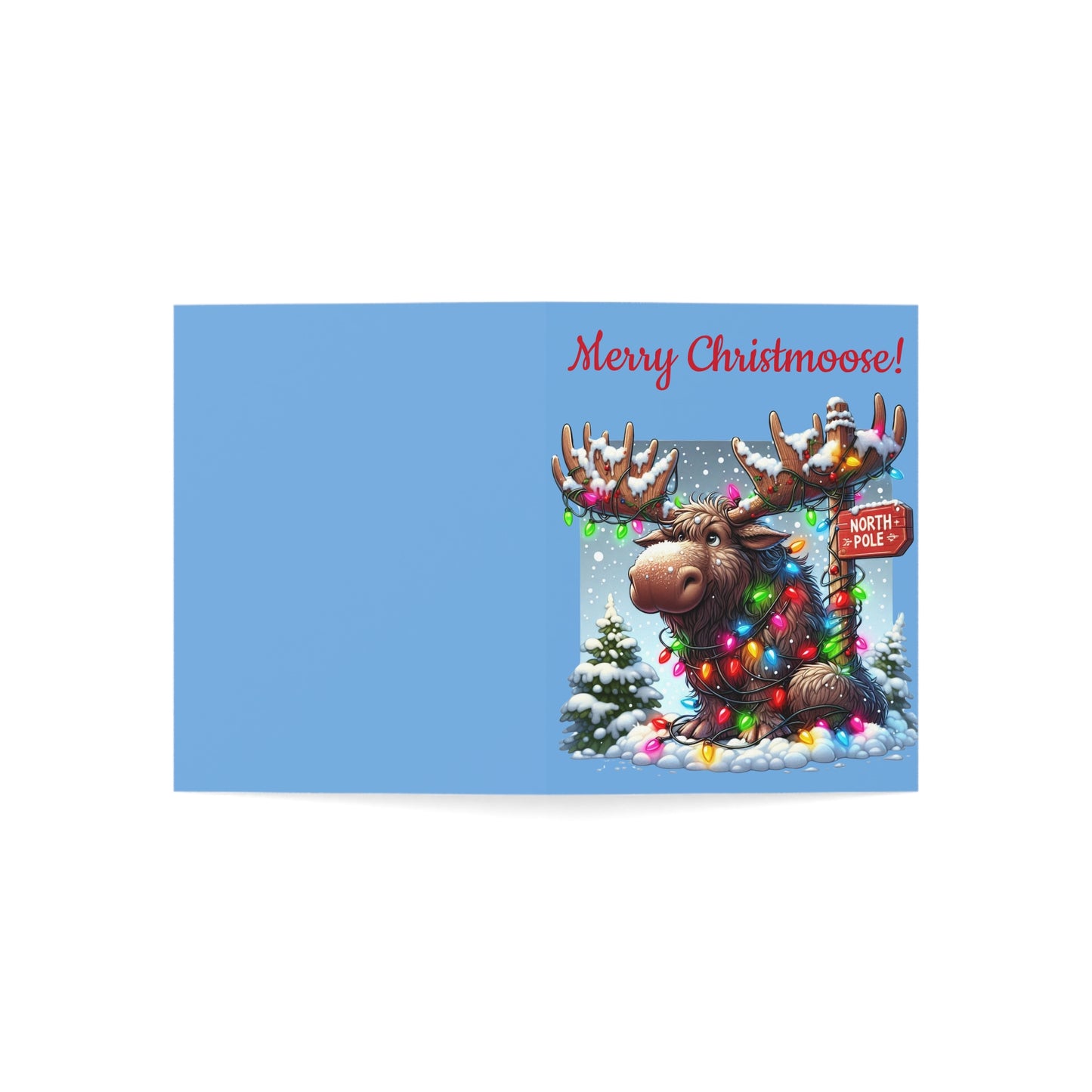 Christmas Moose Greeting Cards - Set of 10, 30, 50