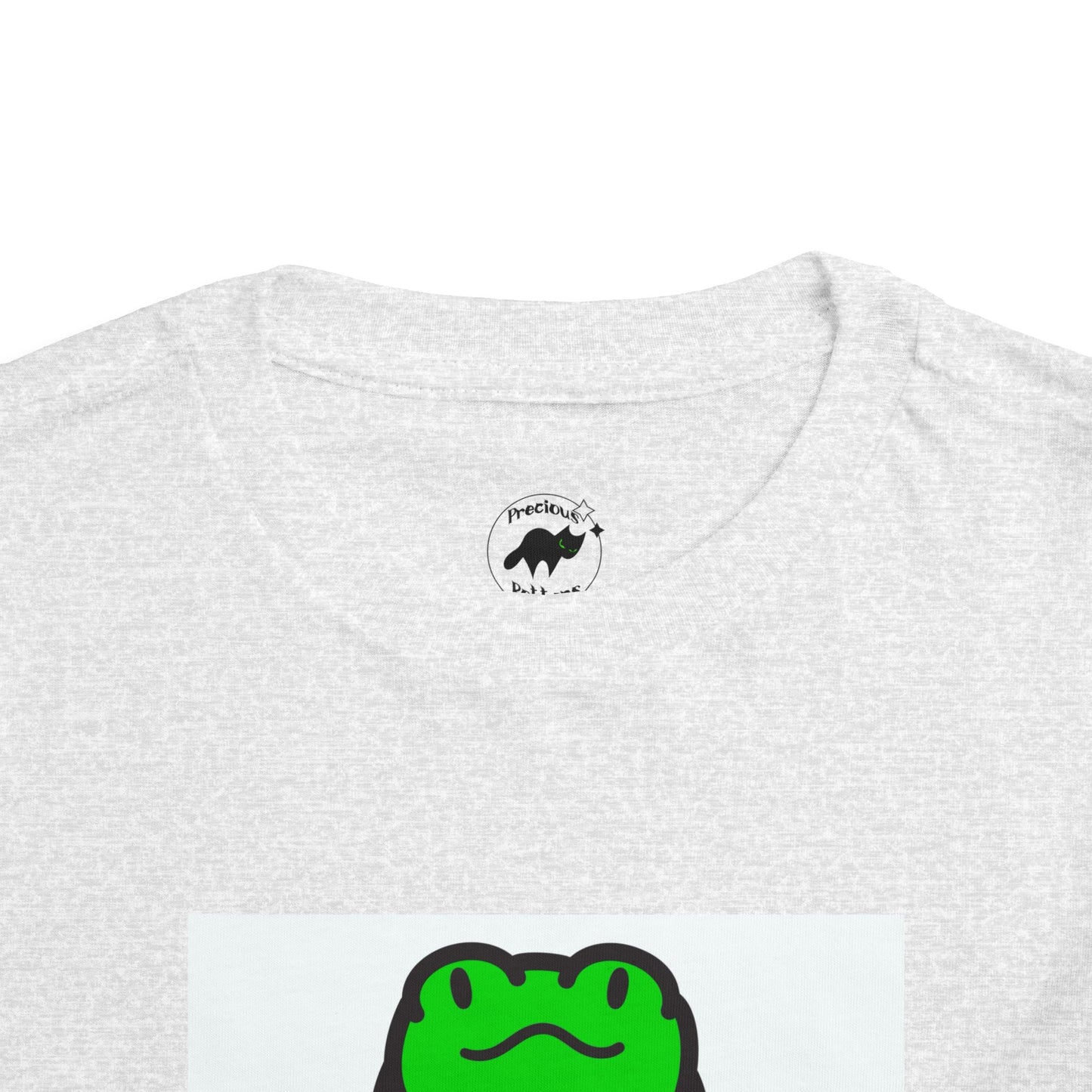 Toddler Tshirt Frog Sitting on Sunflower Short Sleeve Tee