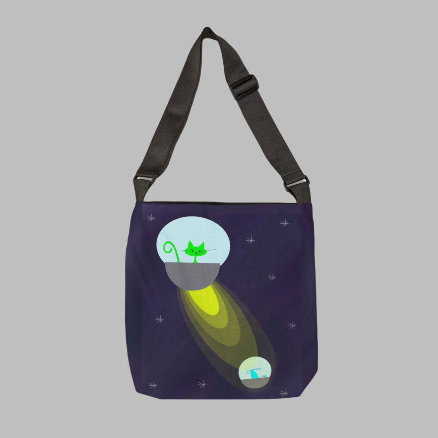 Alien Cat Life Adjustable Tote