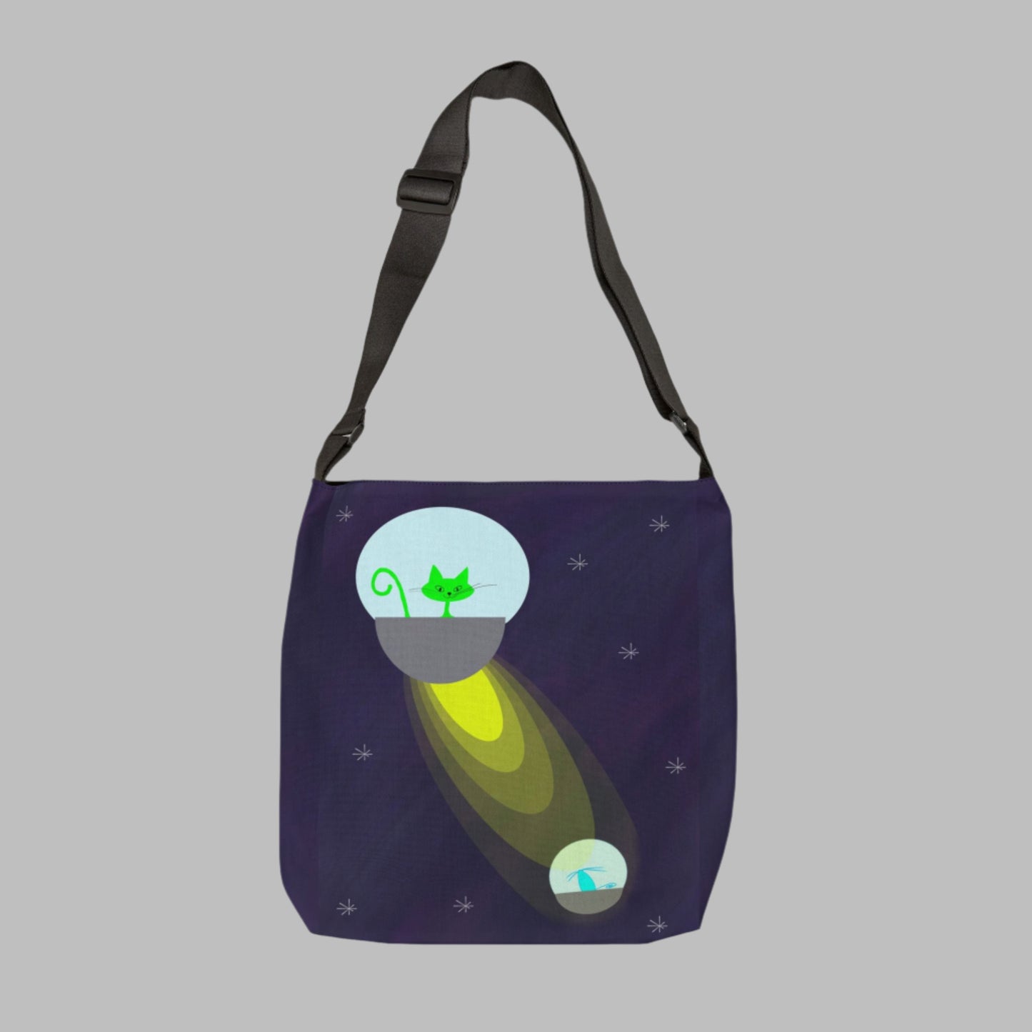 Alien Cat Life Adjustable Tote