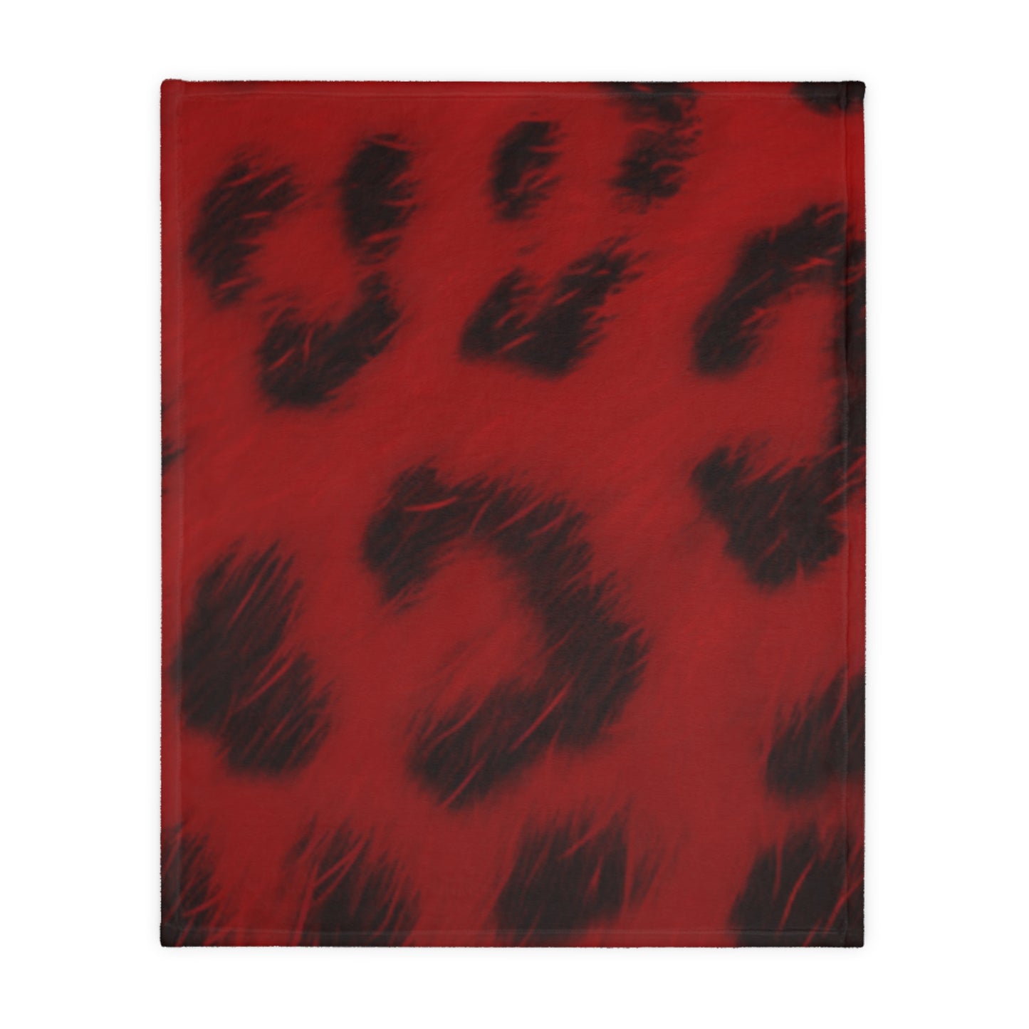 Bi-Polar Red Leopard Double Sided Blanket