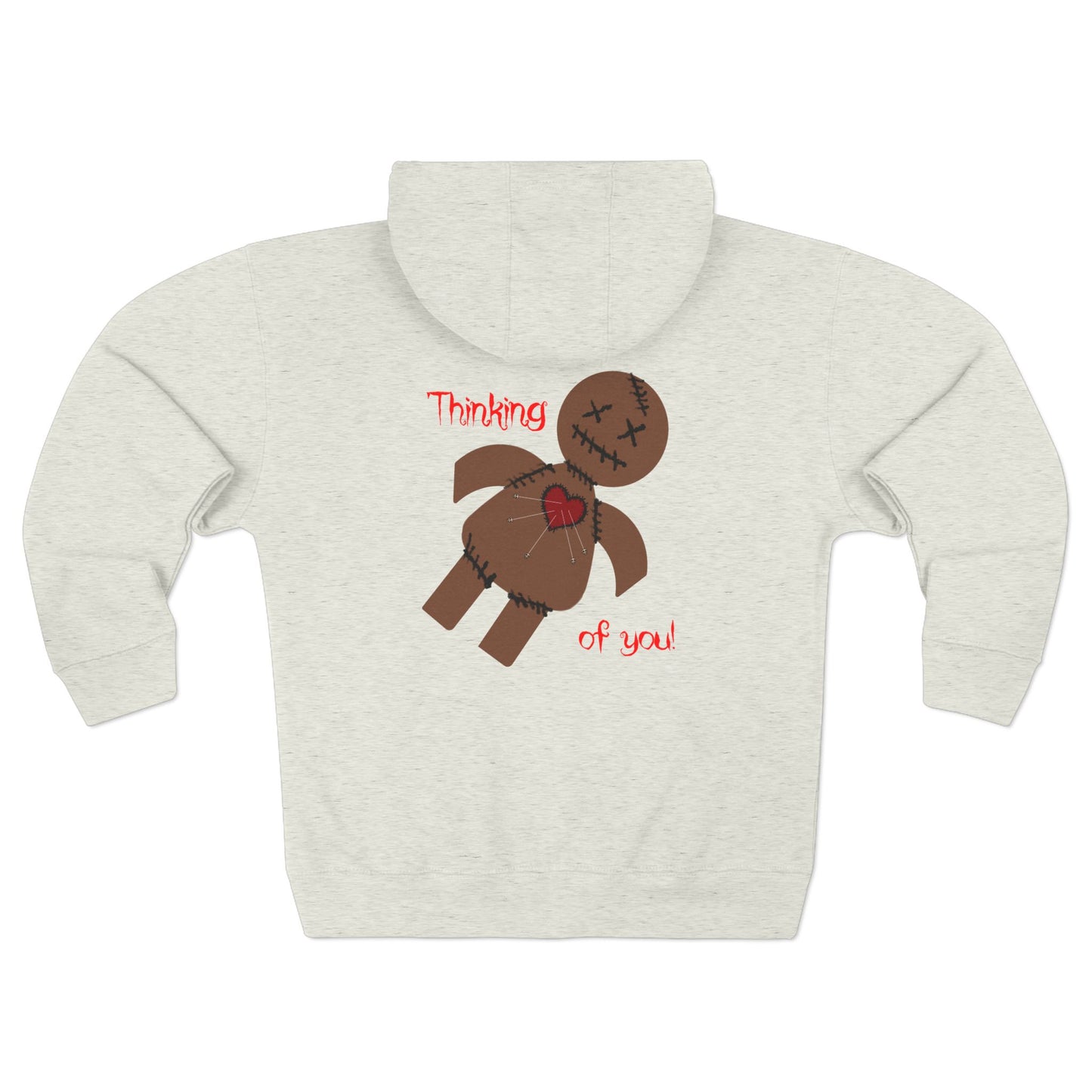 Voodoo Doll Thinking of You Zip Hoodie