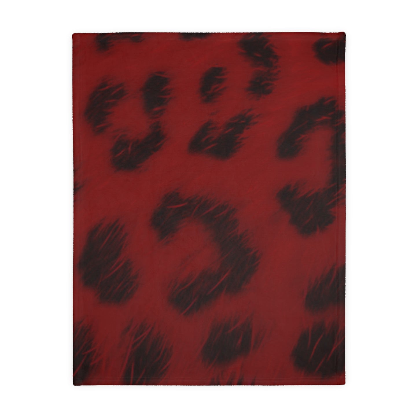 Bi-Polar Red Leopard Double Sided Blanket