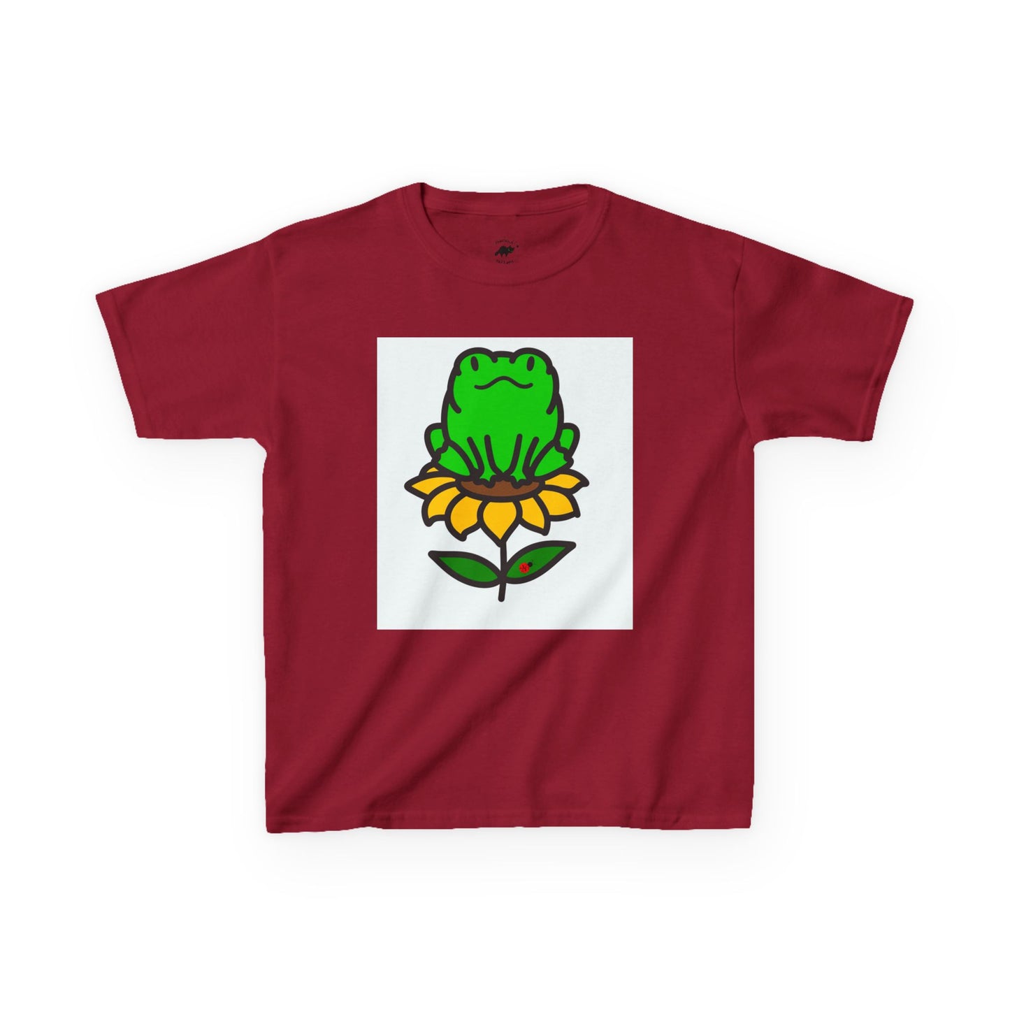 Kids T-Shirt - Frog on Sunflower