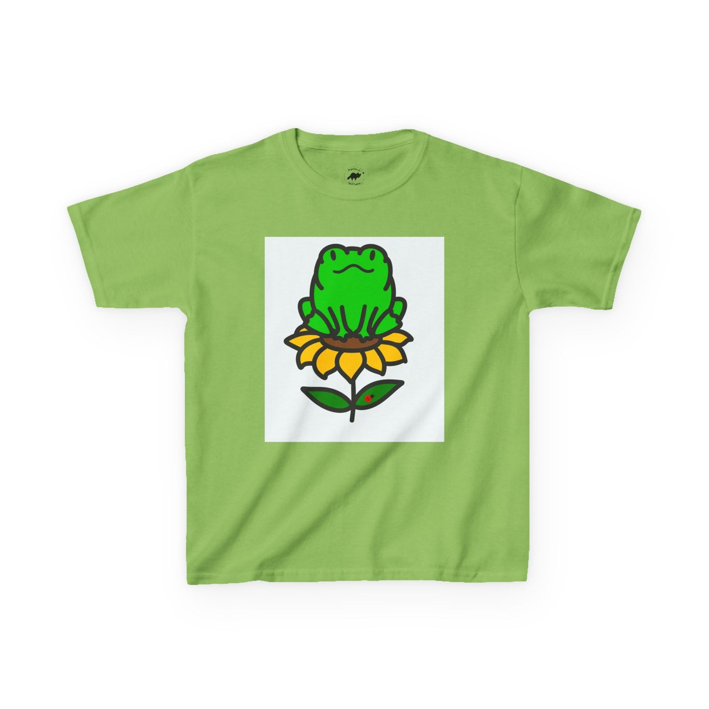 Kids T-Shirt - Frog on Sunflower