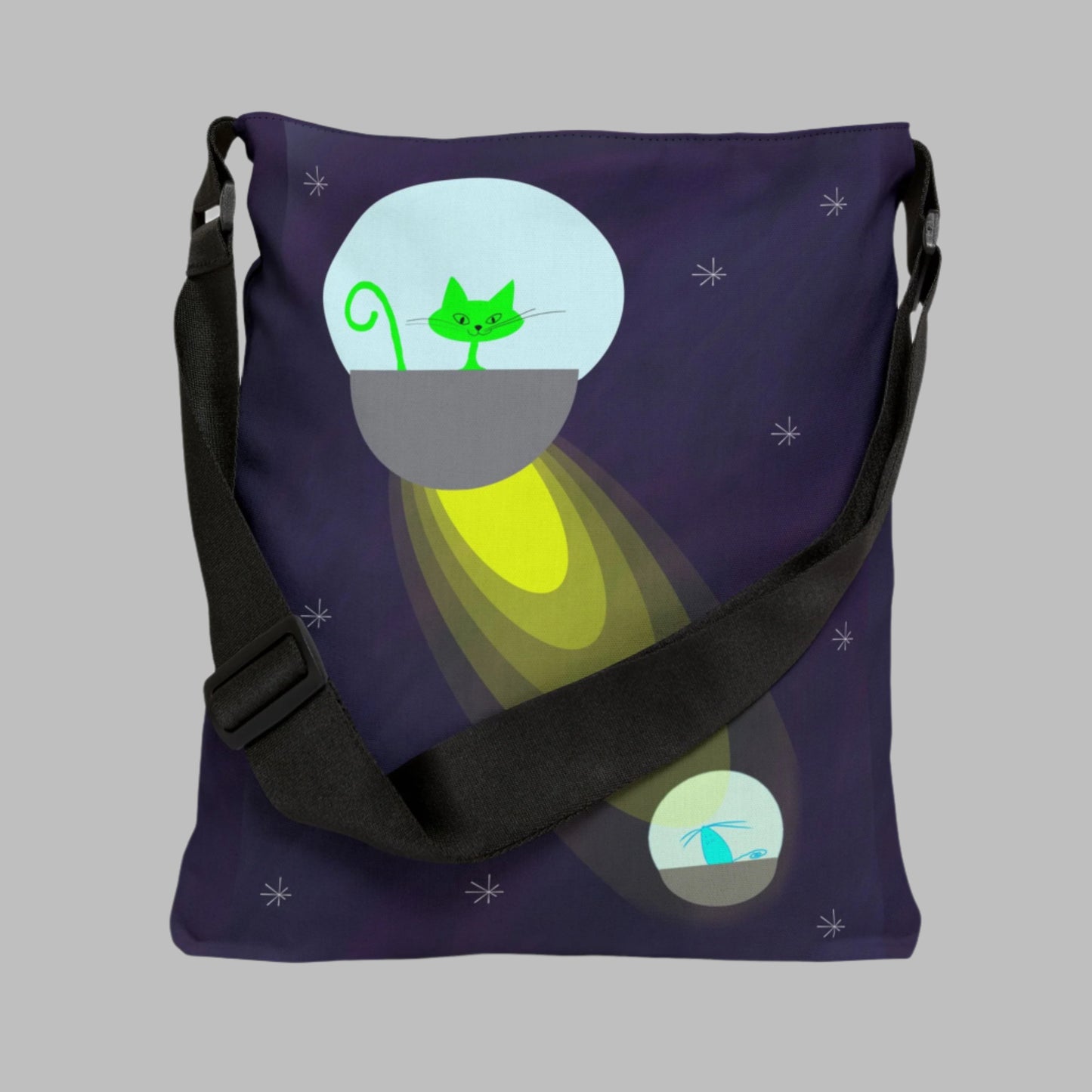 Alien Cat Life Adjustable Tote