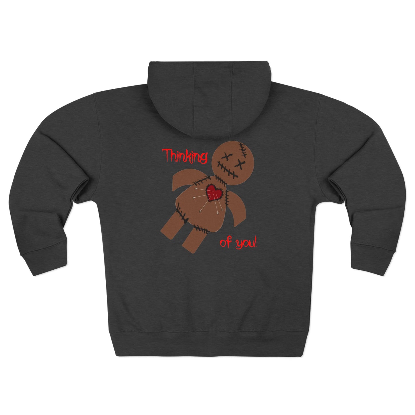 Voodoo Doll Thinking of You Zip Hoodie