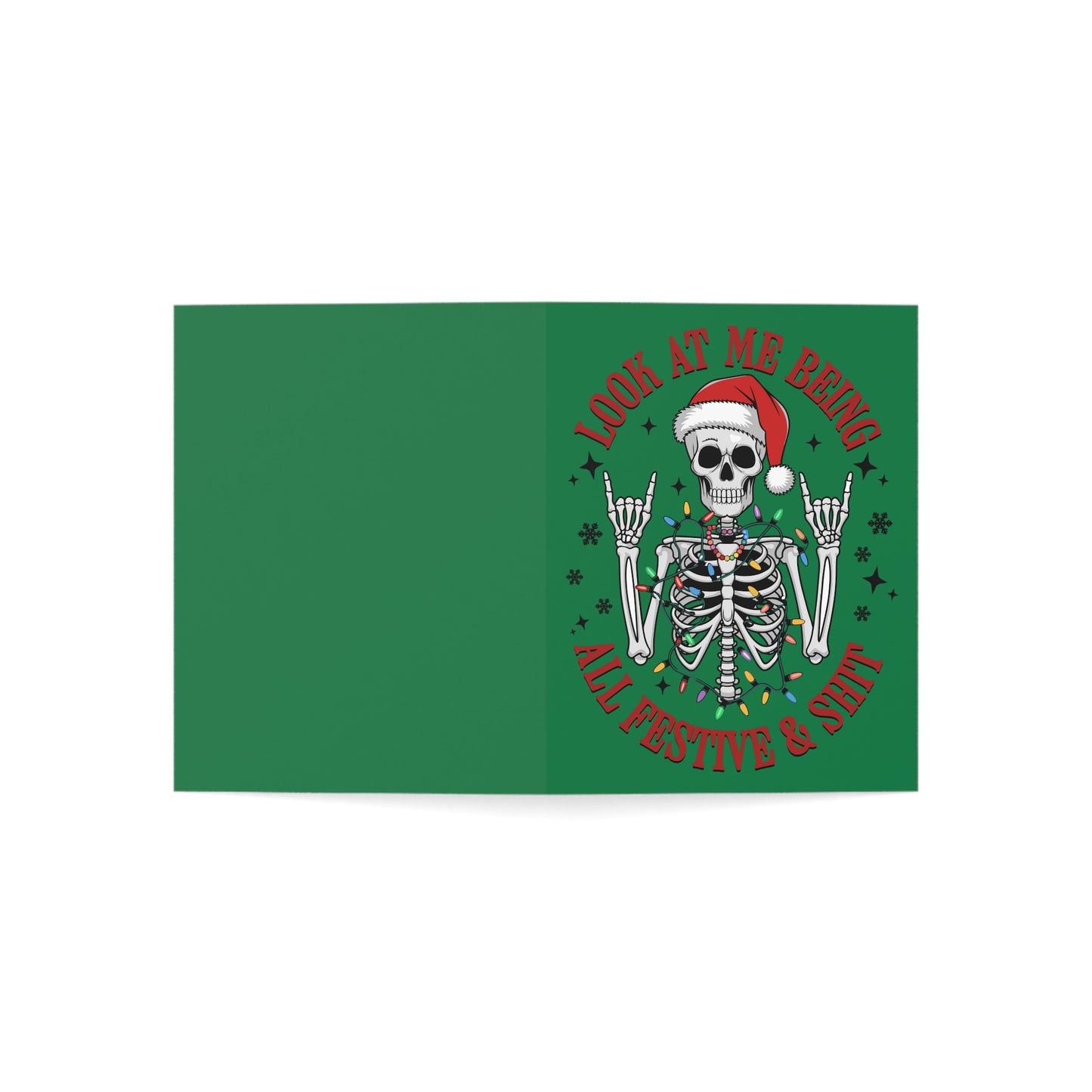 Christmas Skeleton Greeting Cards