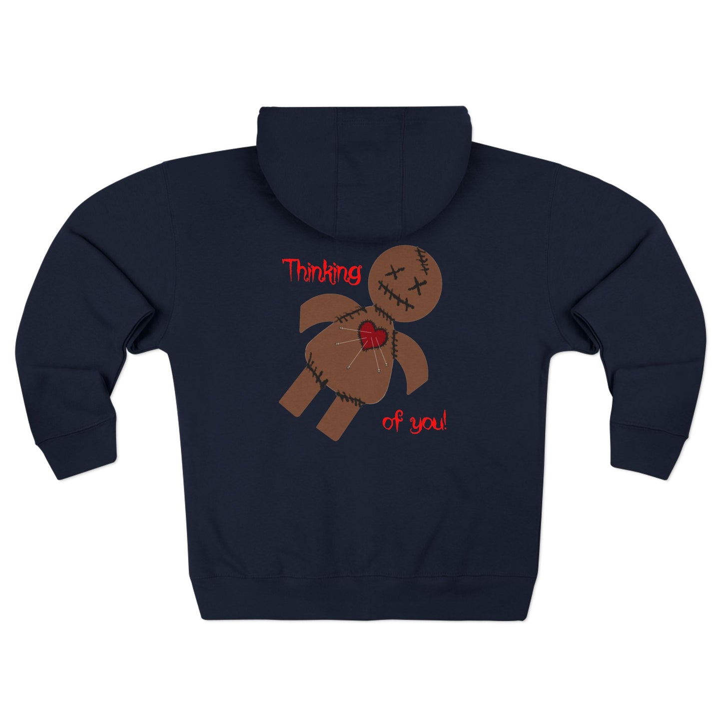 Voodoo Doll Thinking of You Zip Hoodie