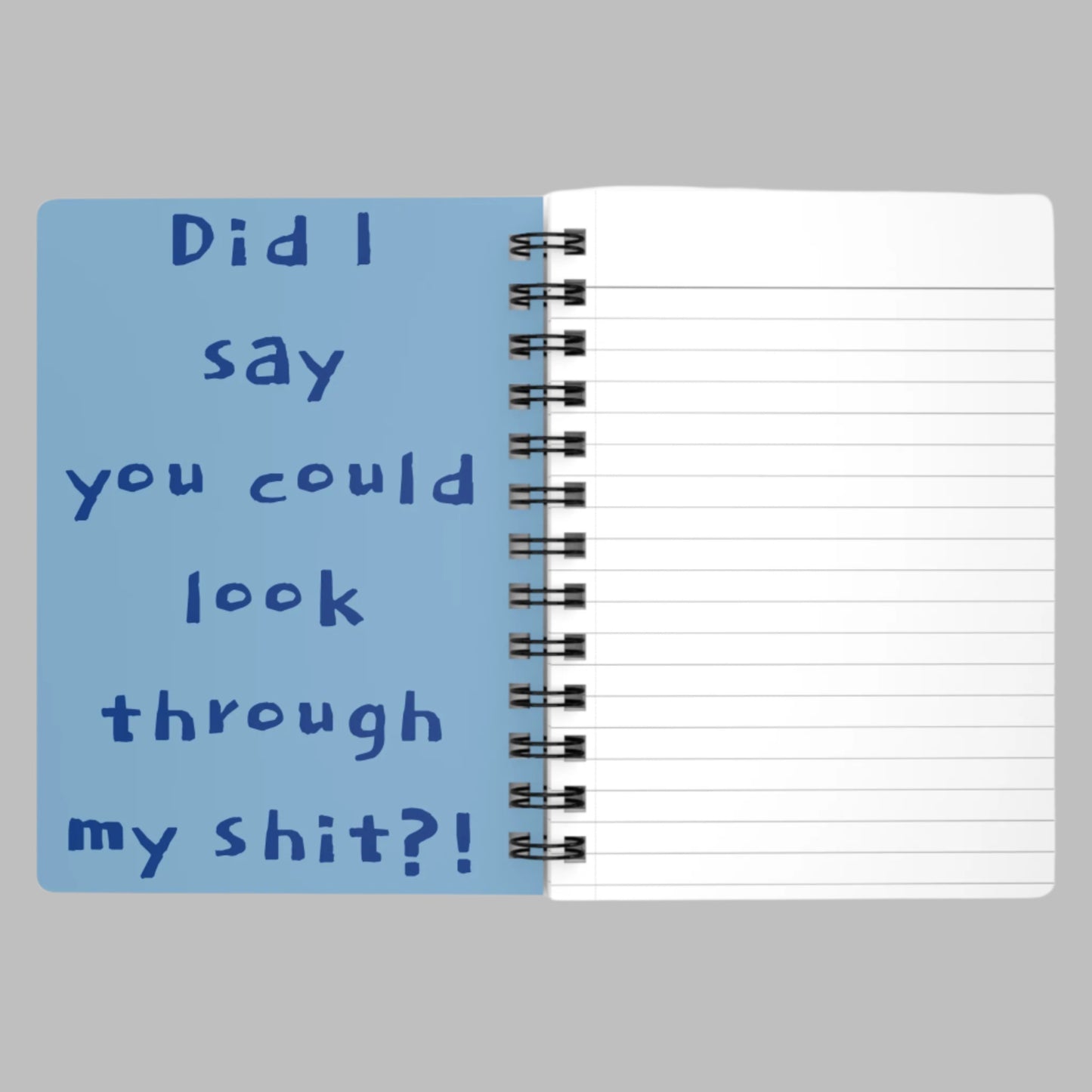 Spiral Journal Sarcastic Graffiti Skull Notebook