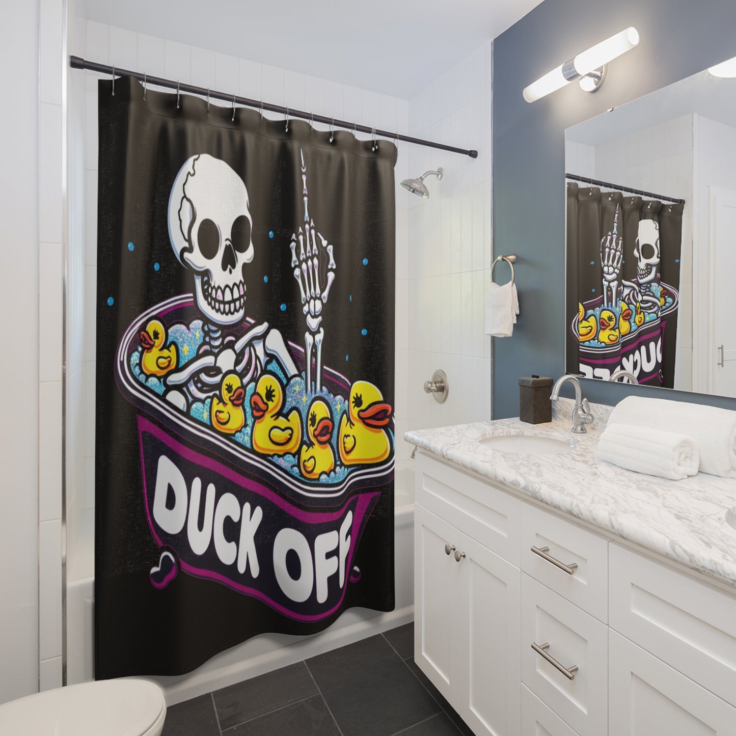 Duck Off Shower Curtain