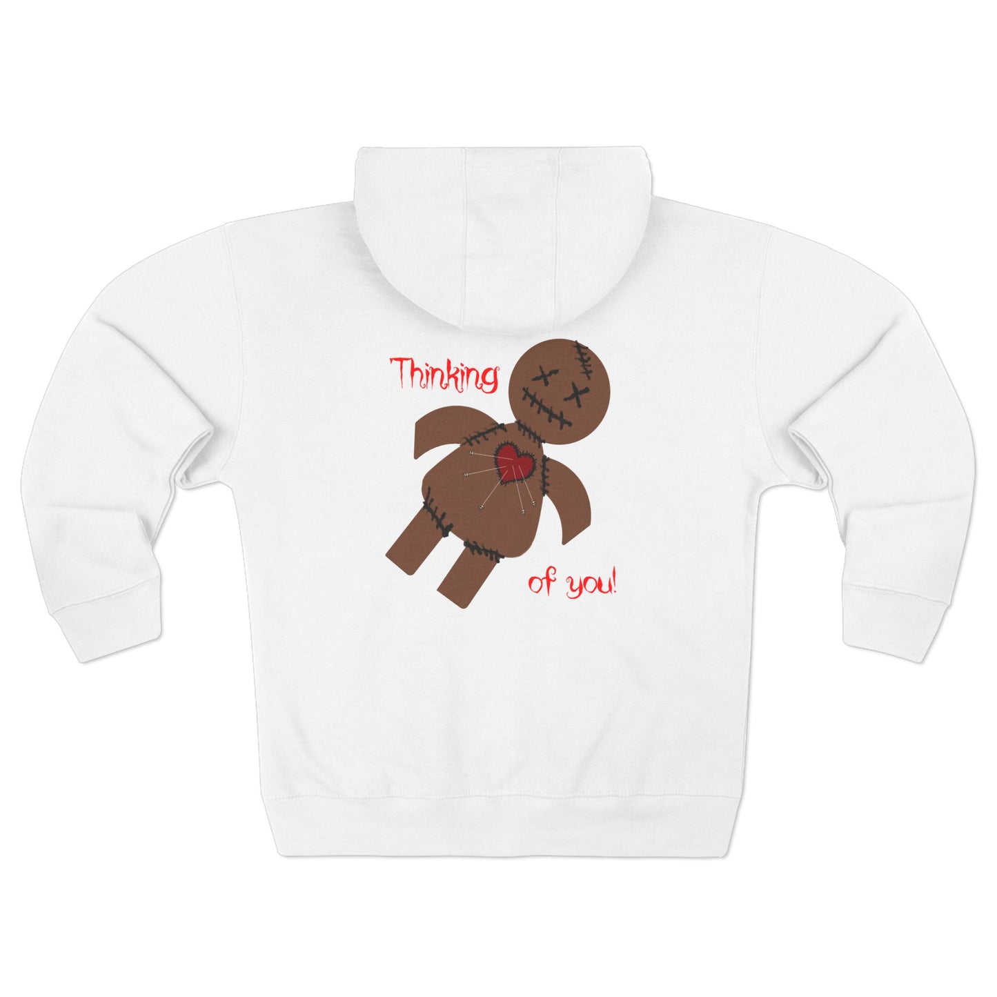 Voodoo Doll Thinking of You Zip Hoodie