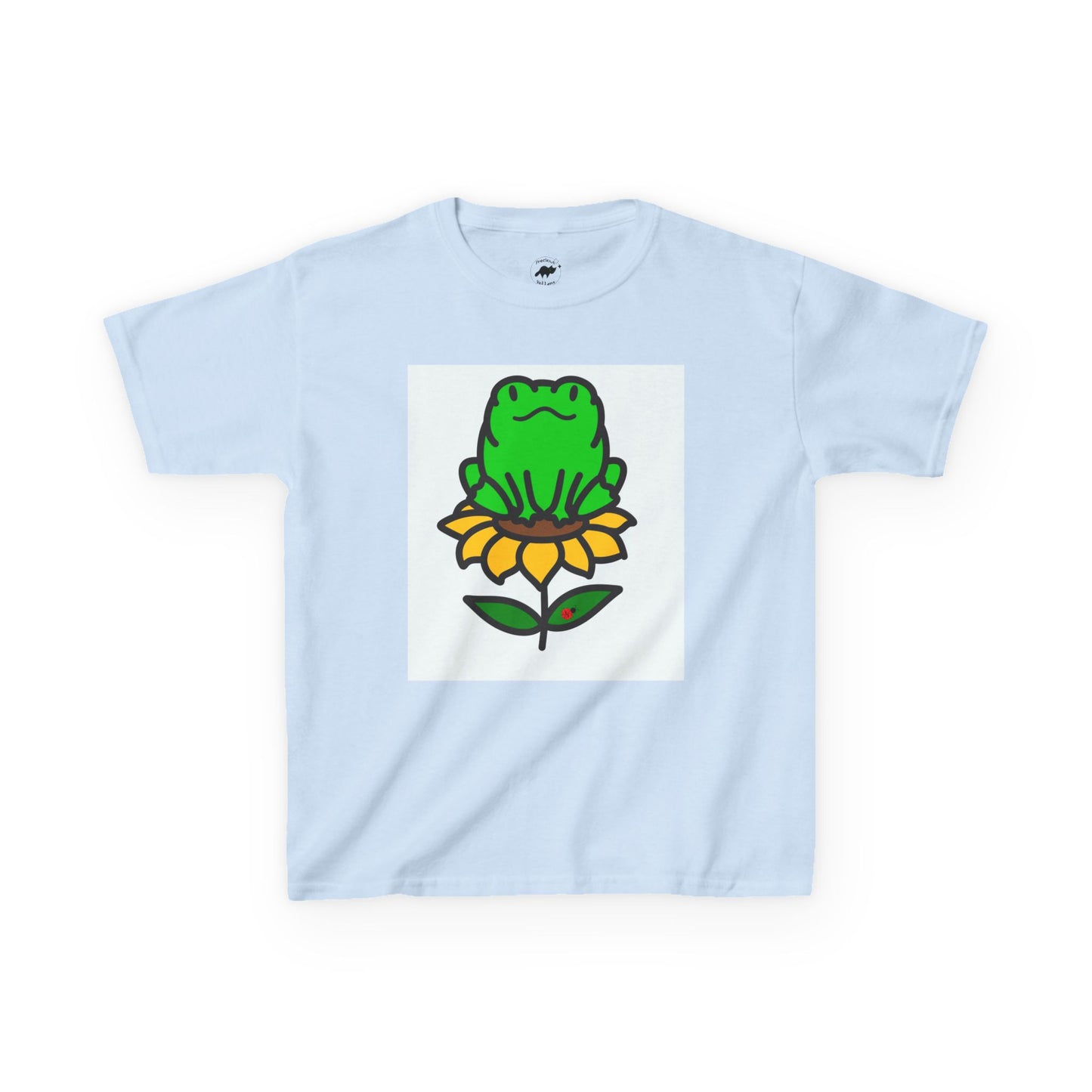 Kids T-Shirt - Frog on Sunflower