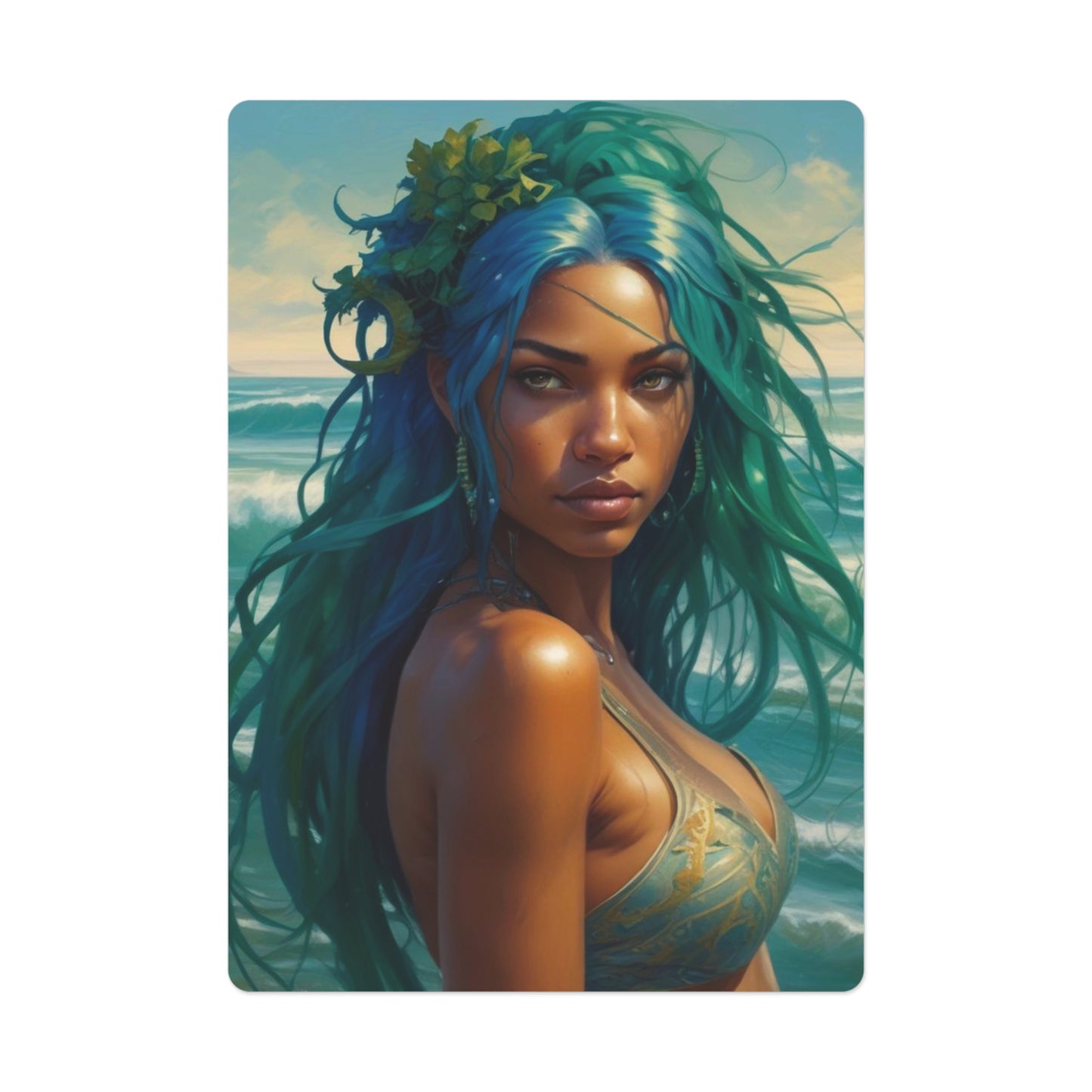 Sea Goddess Design Playing Cards