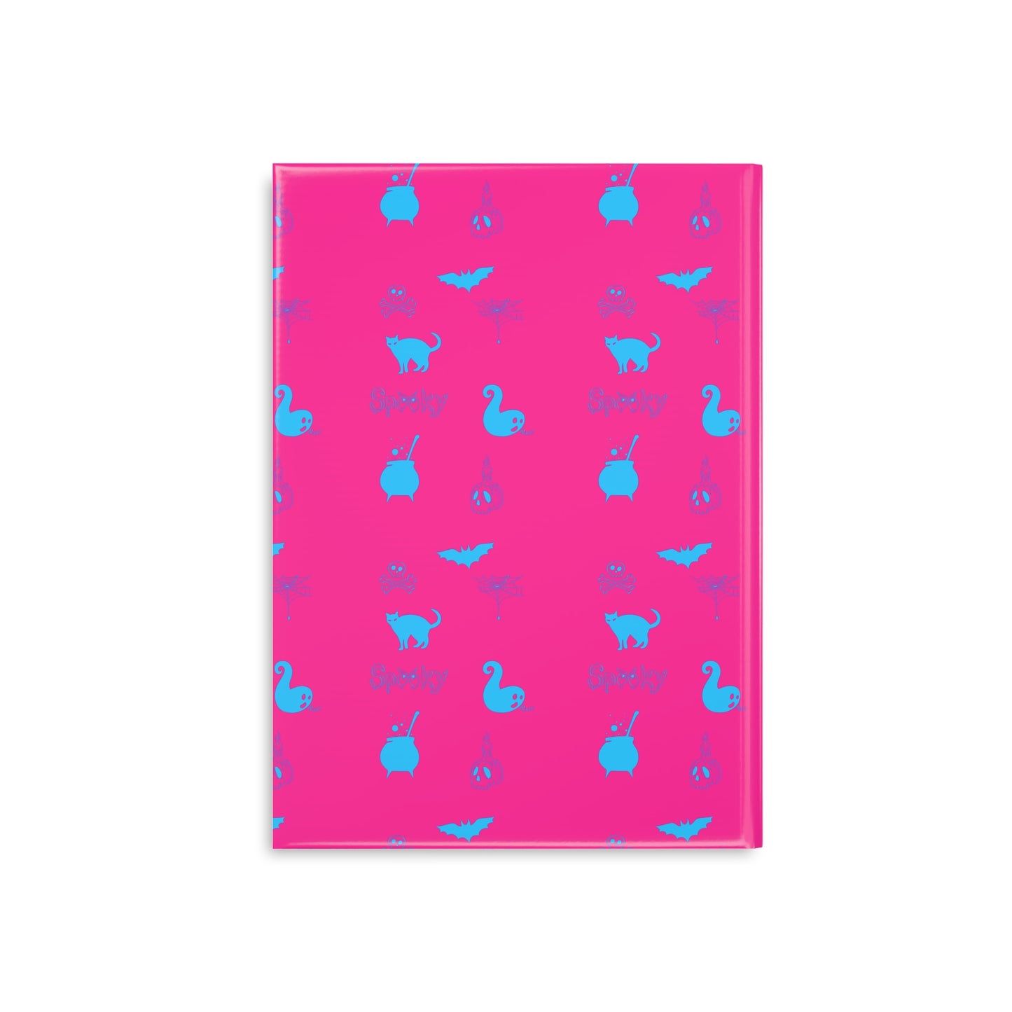 Pink/Blue Neon Spooky Puffy Notebook