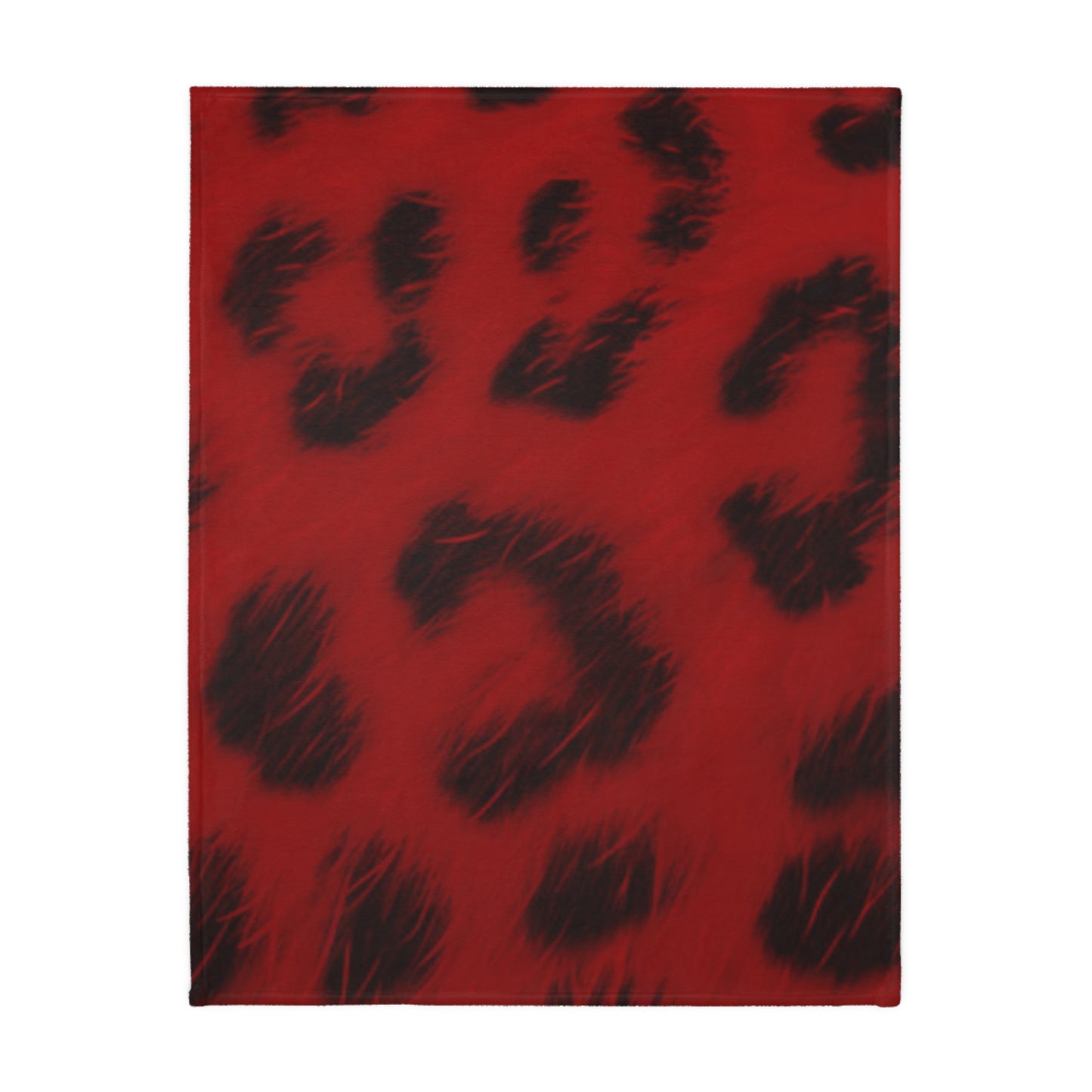 Bi-Polar Red Leopard Double Sided Blanket