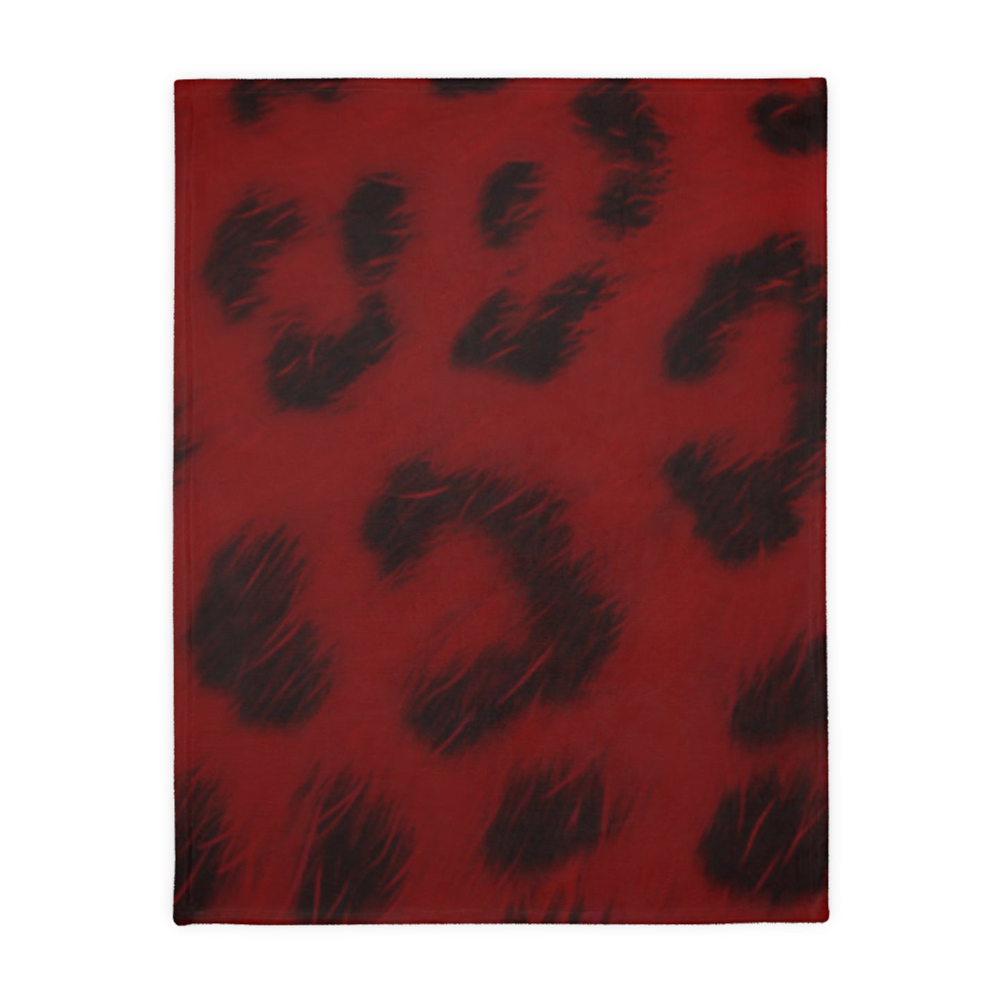 Bi-Polar Red Leopard Double Sided Blanket