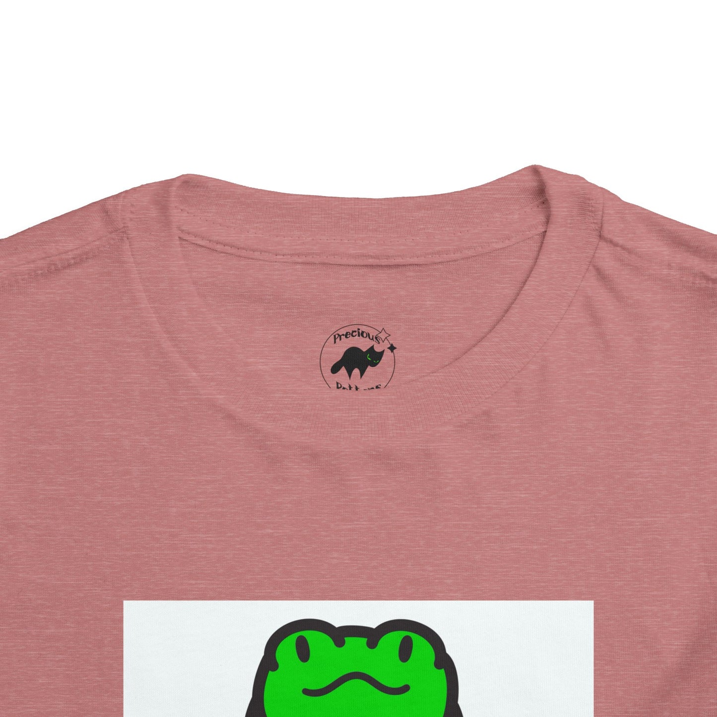 Toddler Tshirt Frog Sitting on Sunflower Short Sleeve Tee