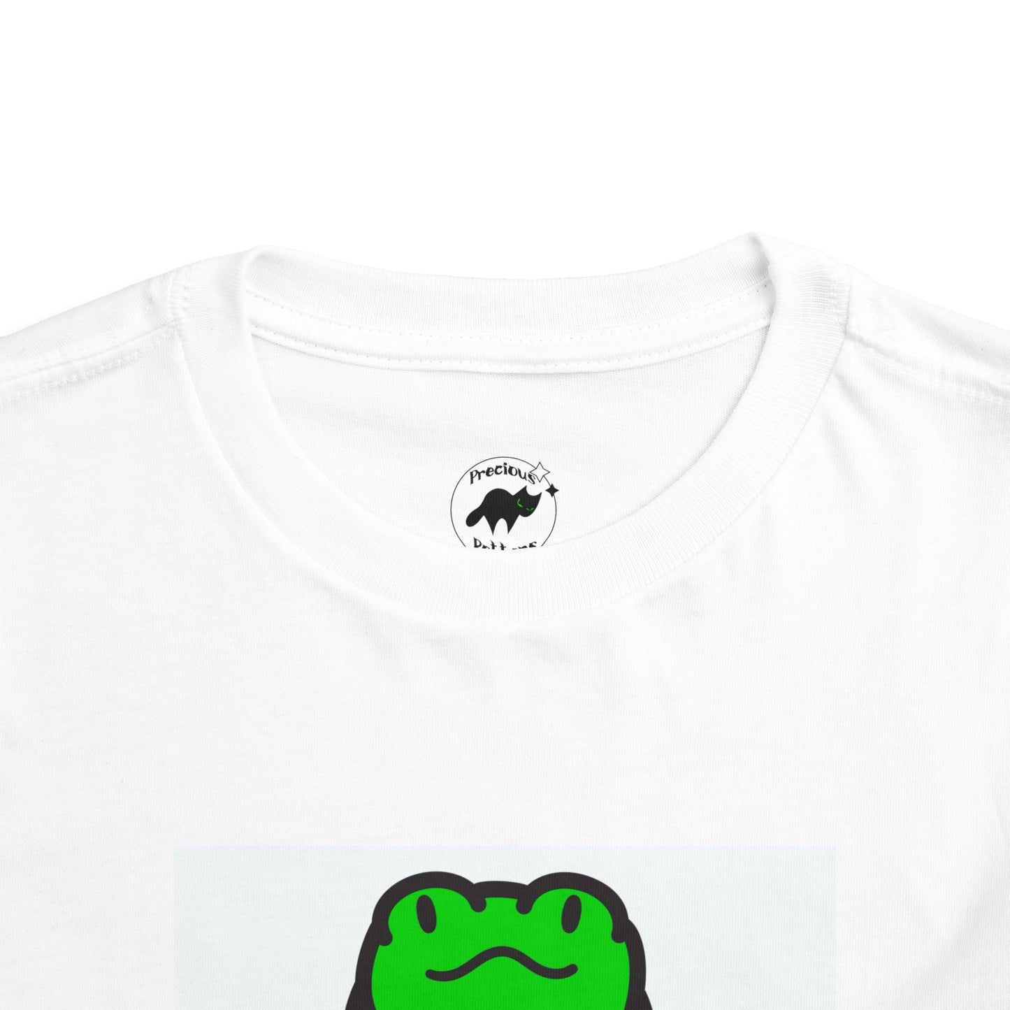 Toddler Tshirt Frog Sitting on Sunflower Short Sleeve Tee