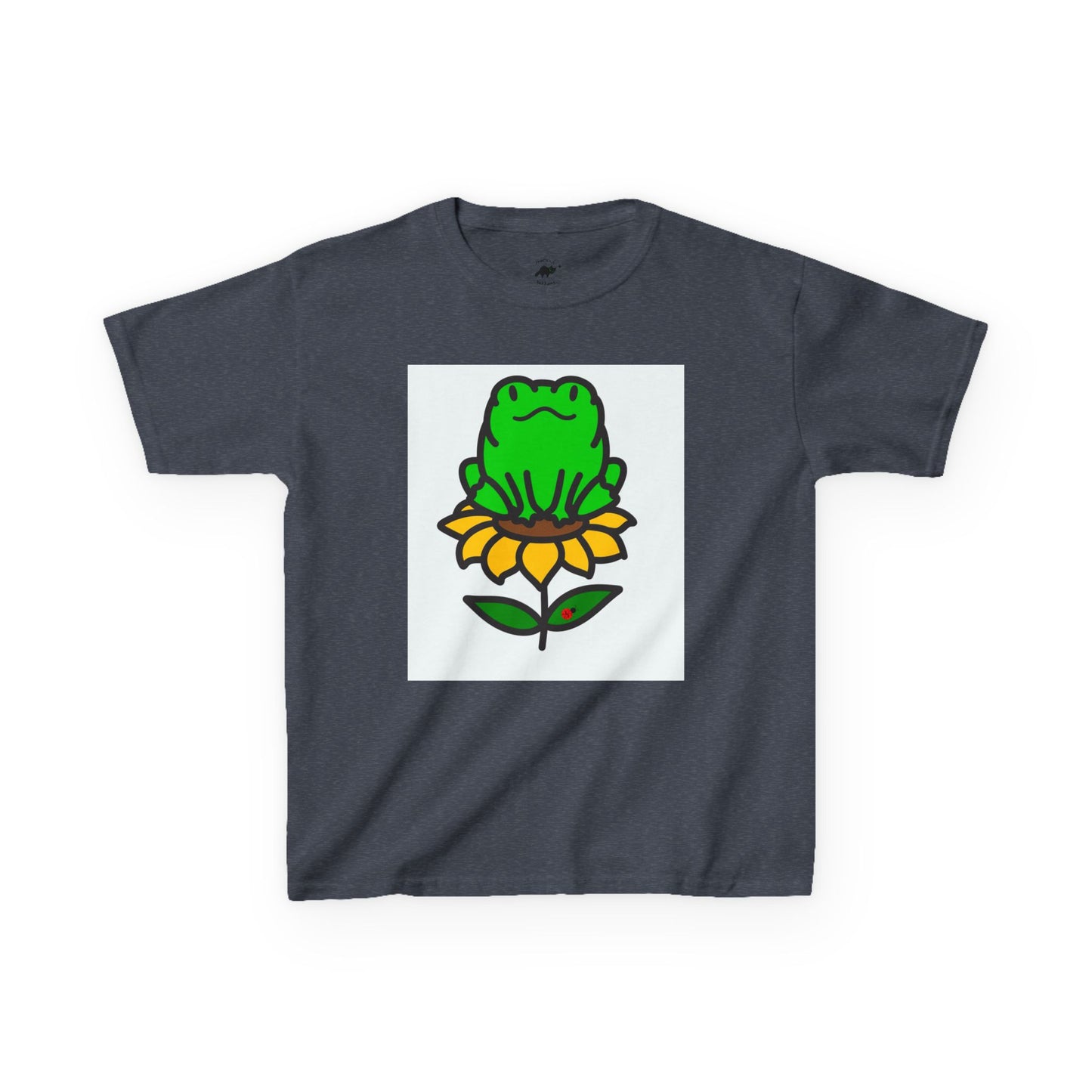 Kids T-Shirt - Frog on Sunflower