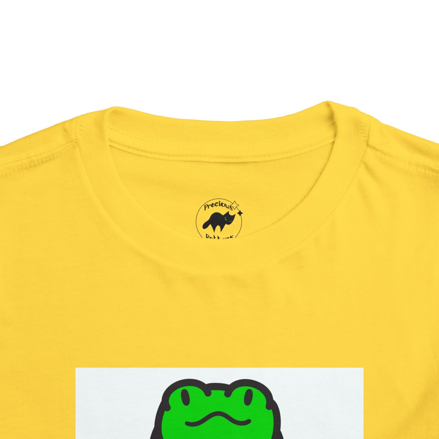 Toddler Tshirt Frog Sitting on Sunflower Short Sleeve Tee