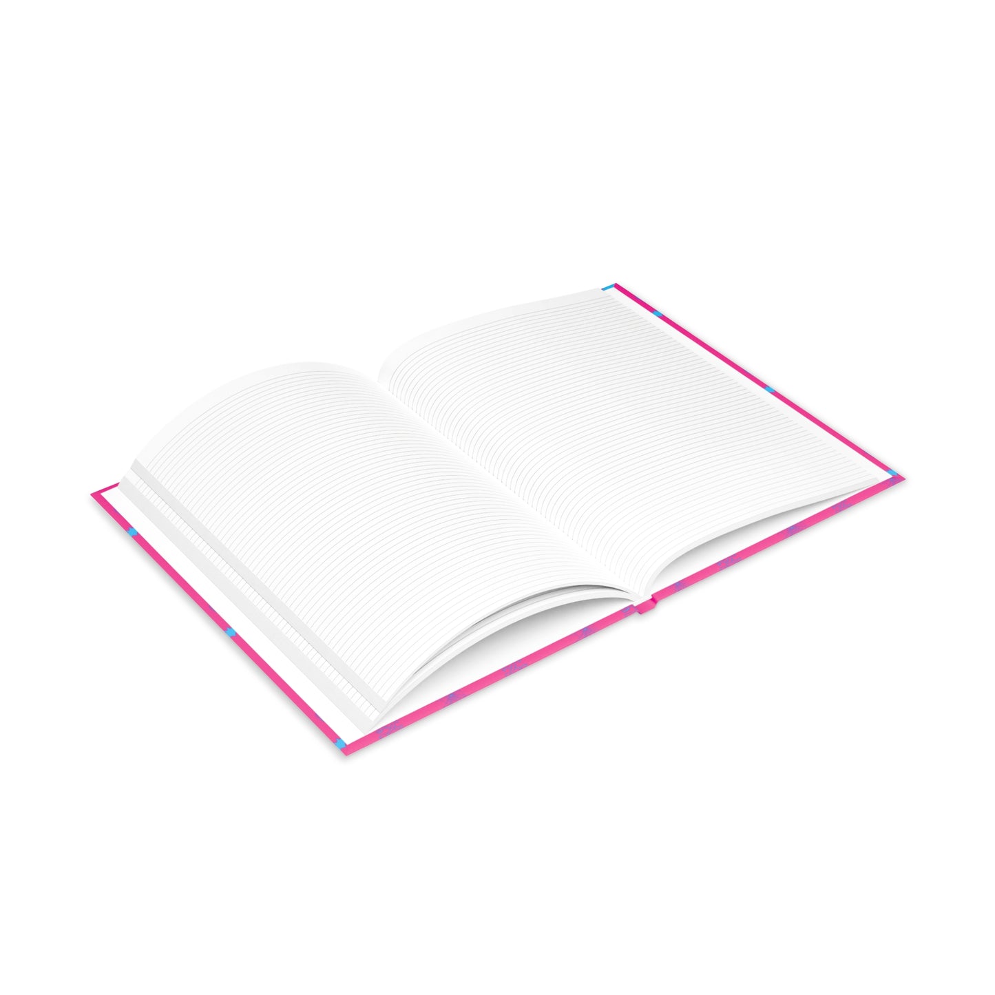 Pink/Blue Neon Spooky Puffy Notebook