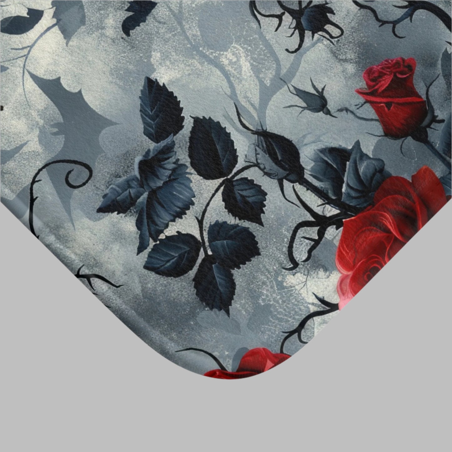 Roses, Bats, and Vines Bath Mat