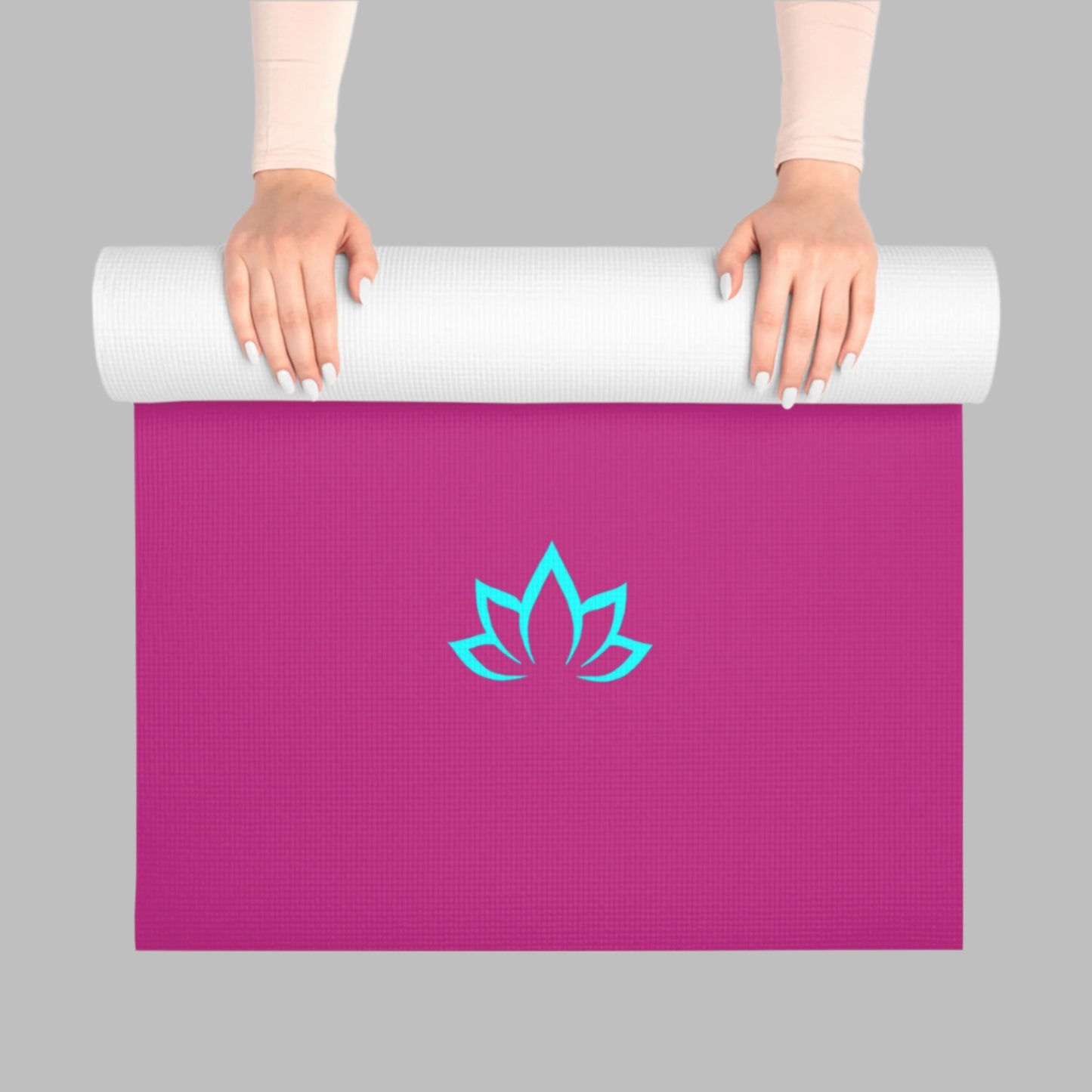 Pink Flamingo “Calm the Flock Down” Yoga Mat