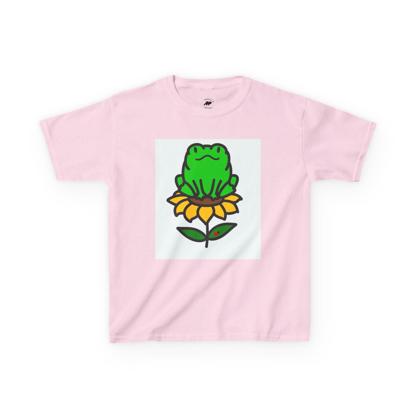 Kids T-Shirt - Frog on Sunflower