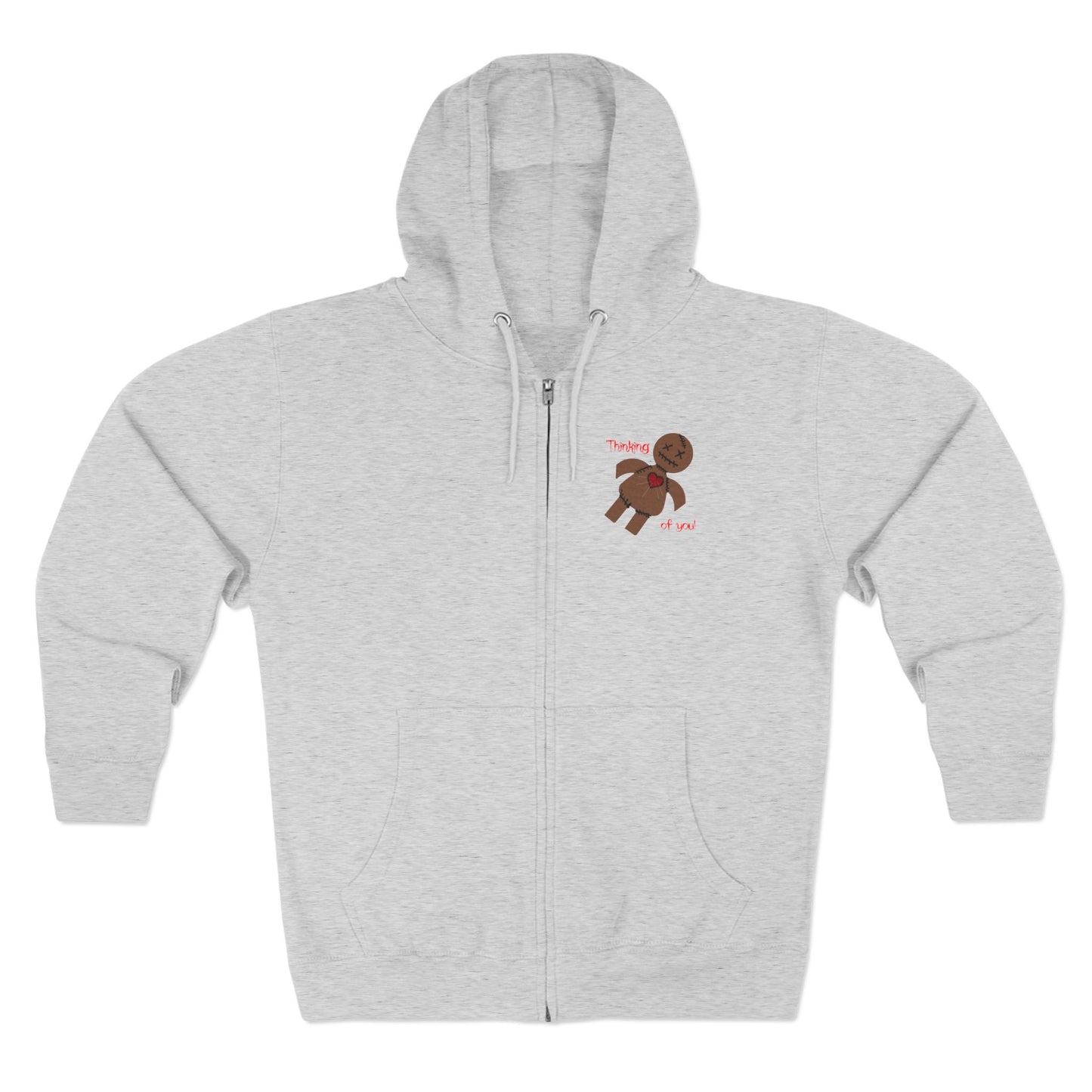 Voodoo Doll Thinking of You Zip Hoodie