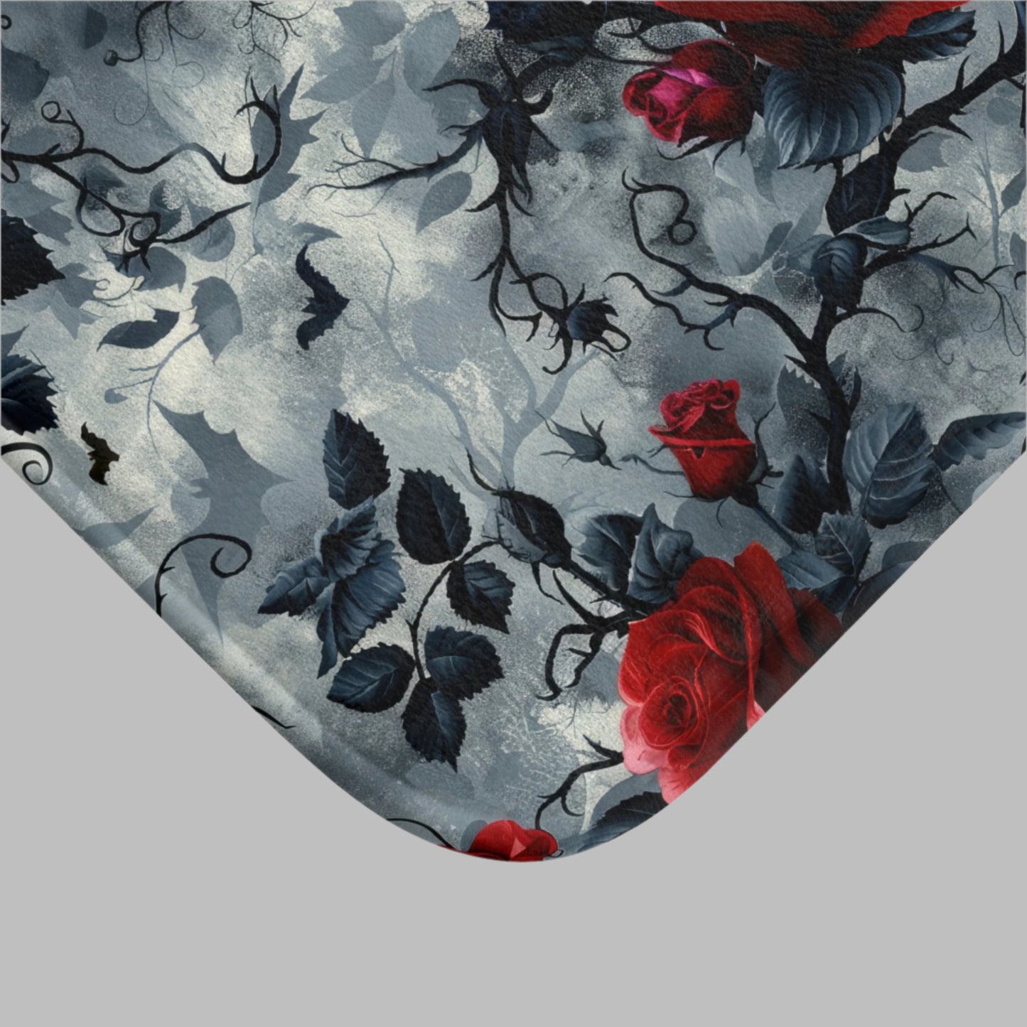 Roses, Bats, and Vines Bath Mat