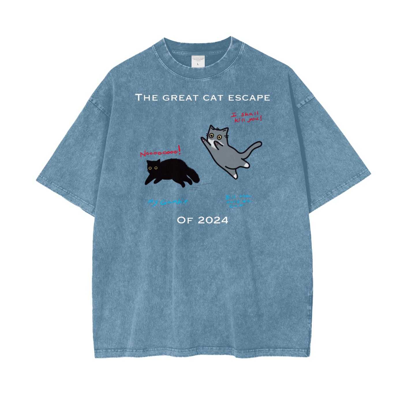 Unisex clothing ,Women’s clothing ,Adults Tshirt ,Cats,Funny,Oversized,Loose fit,Cute,Whimsical ,Ffffft U