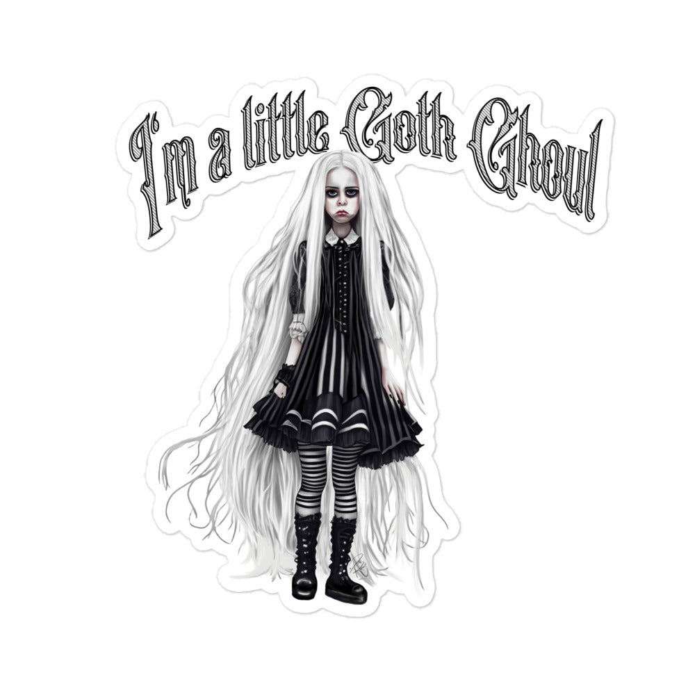 I'm a little goth ghoul sticker