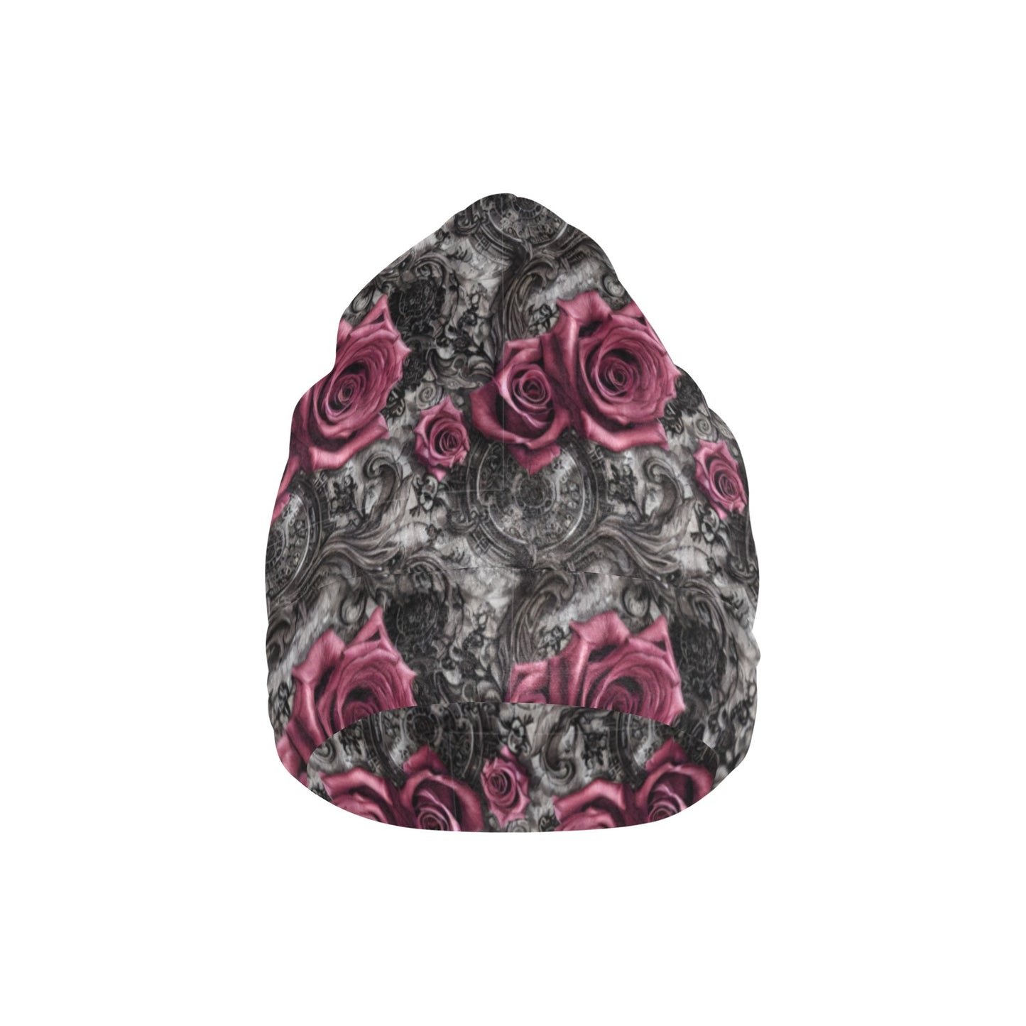 Pink Roses Steampunk Beanie Hat